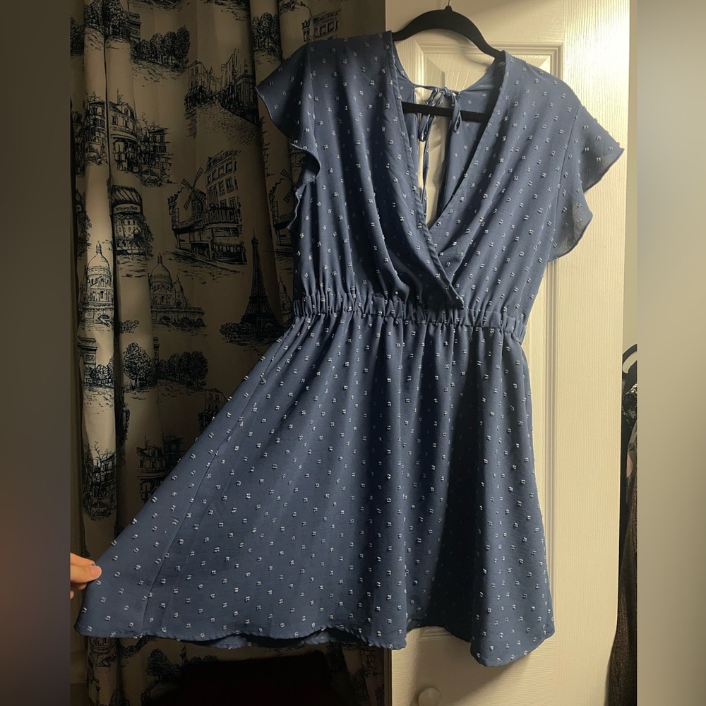 Elegant Blue Boutique Dress